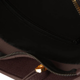 Chocolate Brown Saffiano Leather Tote Bag